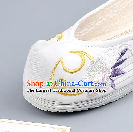 Traditional China Handmade Hanfu Shoes Embroidered Shoes Ming Dynasty Princess Shoes National Shoes