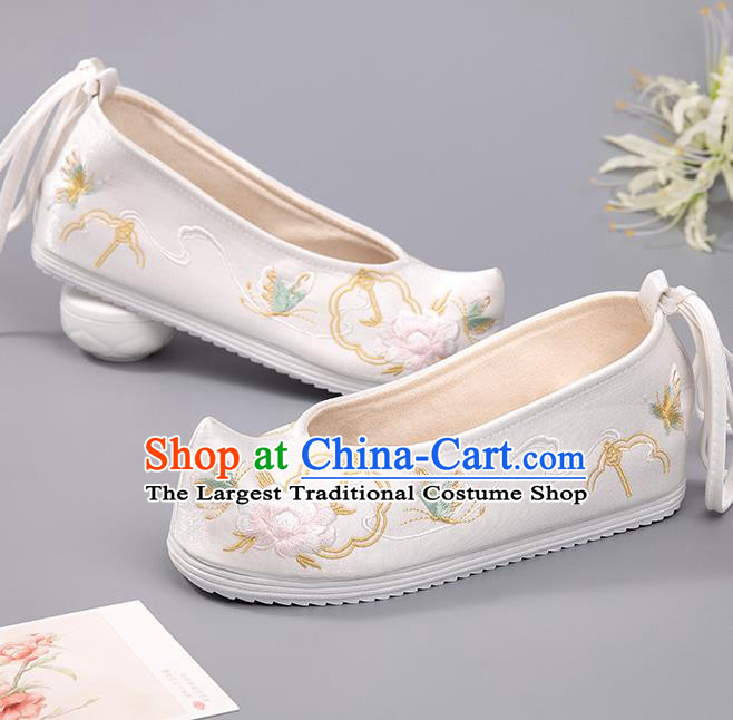 Traditional National Shoes China Hanfu Shoes Embroidered Shoes Handmade Ming Dynasty Princess Shoes
