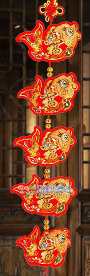 China New Year Pendant Decorations Spring Festival Lucky Fish Accessories