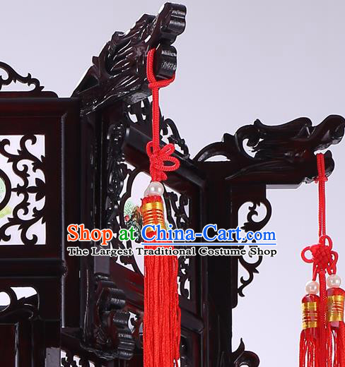 Chinese Wood Decorations Lamp Classical Lanterns Handmade Hanging Lamp Traditional New Year Hexagon Palace Lantern