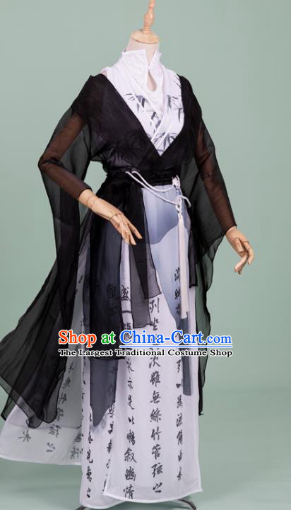 Chinese Cosplay Swordswoman Costumes Ancient Ming Dynasty Female Knight Hanfu Apparels