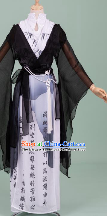 Chinese Cosplay Swordswoman Costumes Ancient Ming Dynasty Female Knight Hanfu Apparels