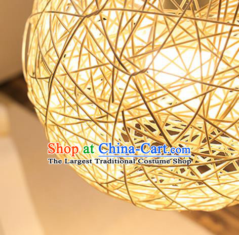China Spring Festival Bird Desk Lantern Handmade Table Lamp Rattan Light Traditional Home Decorations