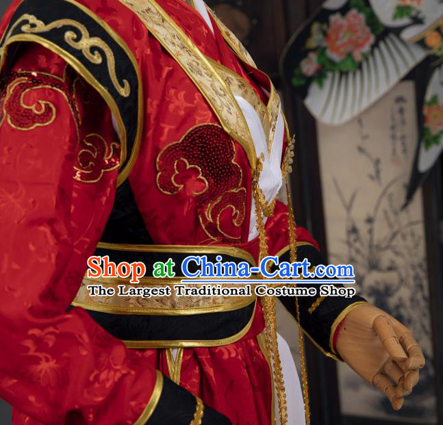 Cosplay Chinese Tang Dynasty Swordsman Costumes Ancient Chivalrous Man Wedding Clothing