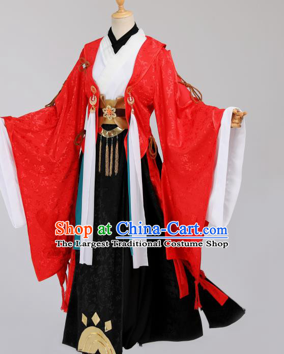 Cosplay Chinese Ming Dynasty Royal Prince Costumes Ancient Emperor Wedding Red Clothing