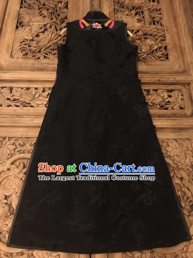 China Tang Suit Classical Phoenix Pattern Cheongsam Yellow Silk Qipao Dress Costume Women Clothing