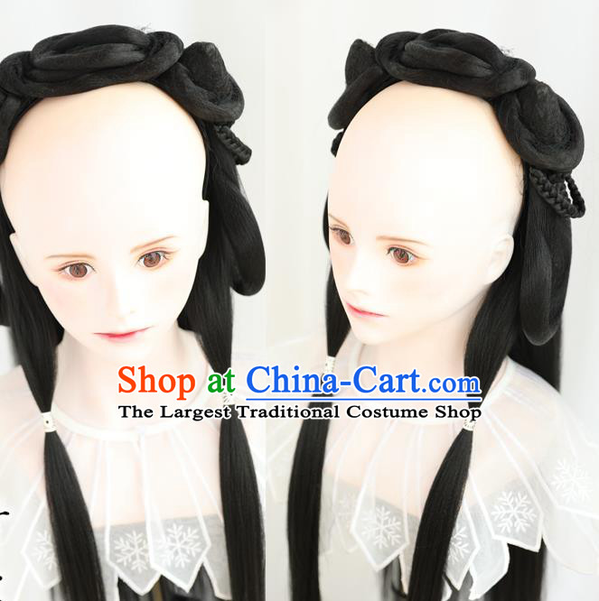 Chinese Cosplay Tang Dynasty Princess Wigs Best Quality Wigs China Wig Chignon Ancient Palace Lady Wig Sheath