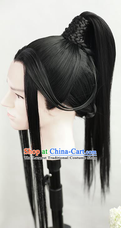Best Chinese Drama Ancient Crown Prince Xie Lian Wig Sheath China Quality Front Lace Wigs Cosplay Childe Wig