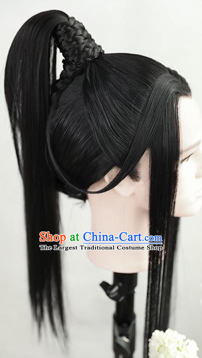 Best Chinese Drama Ancient Crown Prince Xie Lian Wig Sheath China Quality Front Lace Wigs Cosplay Childe Wig