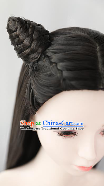 Chinese Cosplay Fairy Princess Bai Fengjiu Wigs Best Quality Wigs China Wig Chignon Ancient Goddess Wig Sheath