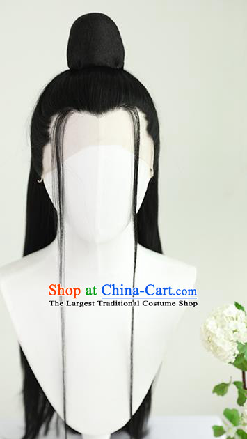 Best Chinese Cosplay Scholar Wig Sheath China Quality Lace Wigs Ancient Swordsman Wen Zhengming Wig