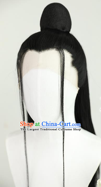 Best Chinese Cosplay Scholar Wig Sheath China Quality Lace Wigs Ancient Swordsman Wen Zhengming Wig