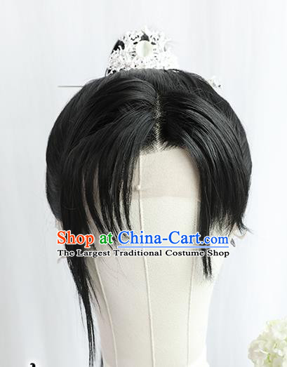 Best Chinese Cosplay Young Hero Wig Sheath China Quality Front Lace Wigs Ancient Swordsman Wig
