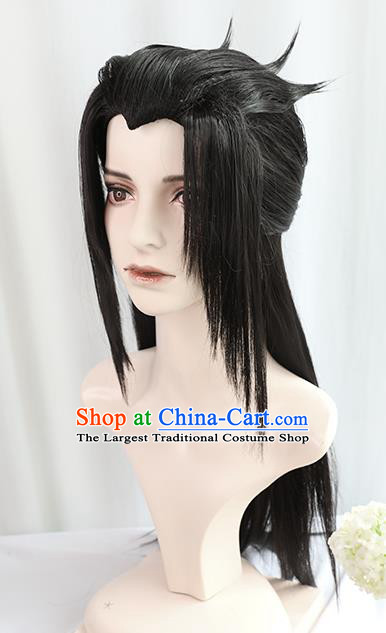 Best Chinese Cosplay Knight Wig Sheath China Quality Wigs Ancient Swordsman Young Hero Wig