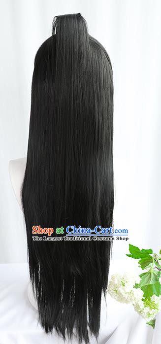 Best Chinese Drama Cosplay Knight Wig Sheath China Quality Front Lace Wigs Ancient Swordsman Wig