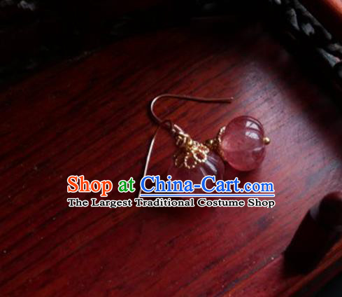 China Traditional Hanfu Earrings Brass Ear Accessories