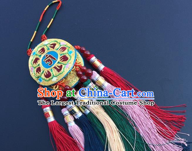 China Traditional Embroidered Car Tassel Pendant Embroidery Lucky Charms Accessories
