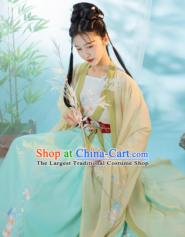Traditional China Ancient Royal Infanta Hanfu Clothing Tang Dynasty Noble Lady Historical Costumes