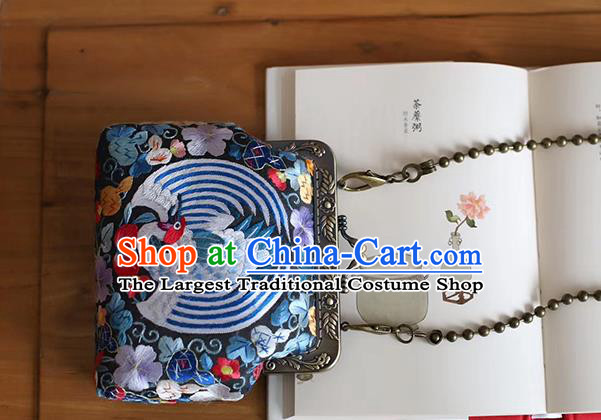 China Traditional Embroidered Bag Suzhou Embroidery Crane Handbag