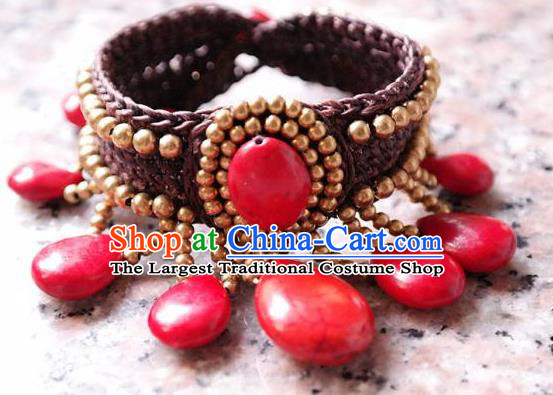 China National Rattan Bangle Individuality Jewelry Accessories Handmade Ethnic Bangle