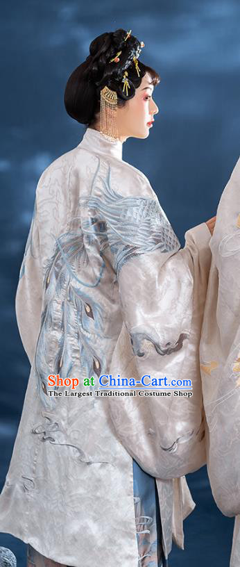 China Ancient Noble Countess Costumes Traditional Ming Dynasty Imperial Consort Embroidered Clothing for Women