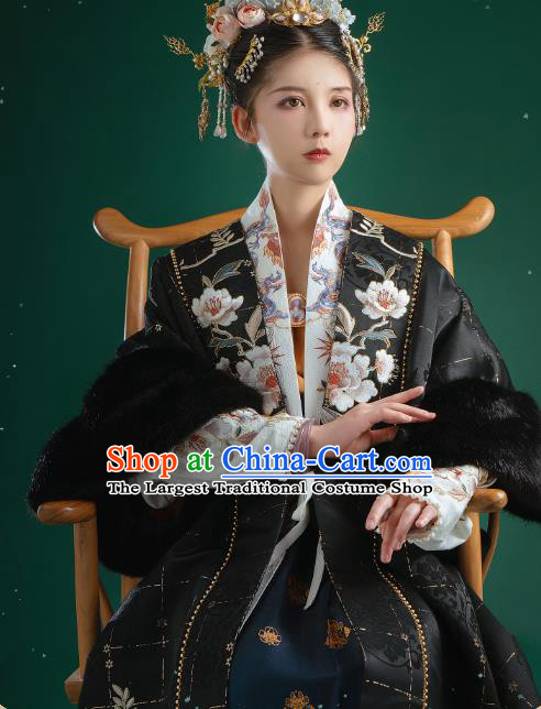 Ancient China Song Dynasty Imperial Consort Historical Costume Traditional Court Woman Hanfu Clothing Full Set