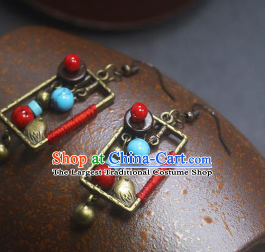 Handmade Chinese National Ear Accessories Traditional Earrings