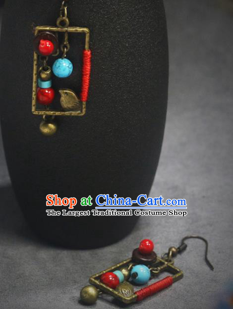 Handmade Chinese National Ear Accessories Traditional Earrings