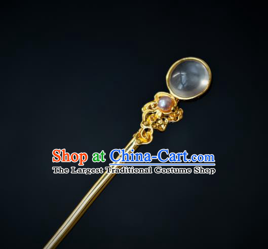 China Traditional Tang Dynasty Court Hair Accessories Ancient Princess Albite Hair Stick Hairpin