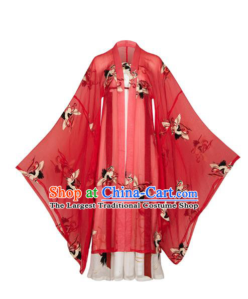 China Ancient Palace Princess Historical Clothing Traditional Tang Dynasty Court Lady Embroidered Hanfu Dress