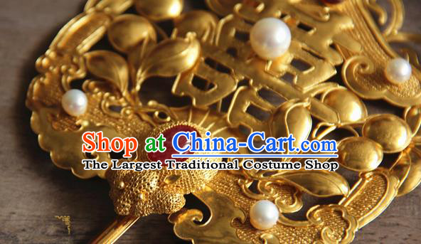 China Handmade Court Hair Stick Ancient Queen Hairpin Traditional Qing Dynasty Imperial Consort Hair Accessories