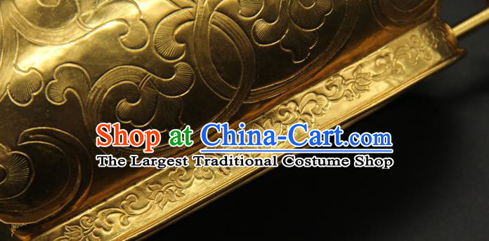 China Ancient Queen Hairpin Traditional Song Dynasty Palace Hair Accessories Handmade Court Hair Crown