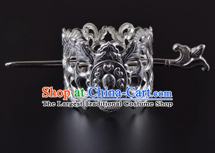 Chinese Ancient Tang Dynasty Emperor Hairdo Crown Hairpin Traditional Hanfu Hair Accessories
