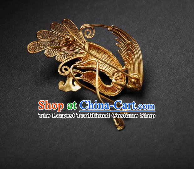 Handmade Chinese Ancient Empress Cloisonne Phoenix Brooch Jewelry Traditional Qing Dynasty Court Breastpin Accessories