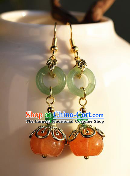Handmade Chinese Ancient Bride Earrings Jewelry Traditional Wedding Ceregat Ear Accessories