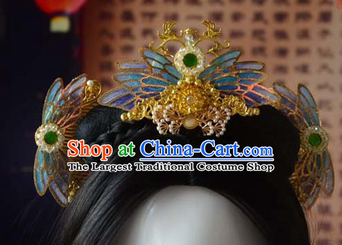 Traditional China Ancient Princess Hair Comb Wedding Hair Ornament Handmade Hairpins Full Set