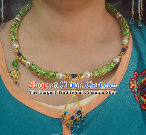 Handmade Chinese Traditional Ming Dynasty Necklet Accessories Ancient Empress Necklace Jewelry