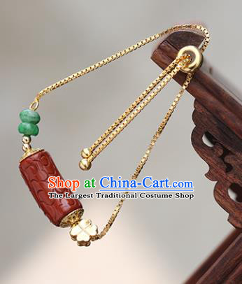 China Handmade Jewelry Accessories Traditional Golden Bracelet National Bangle