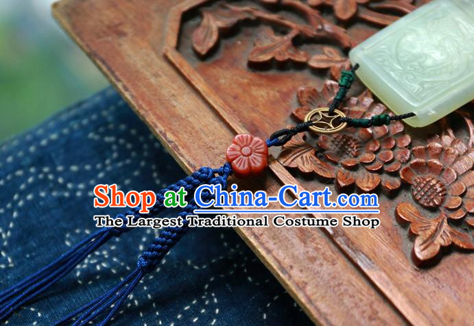 Handmade China National Jade Pendant Accessories Traditional Waist Jewelry