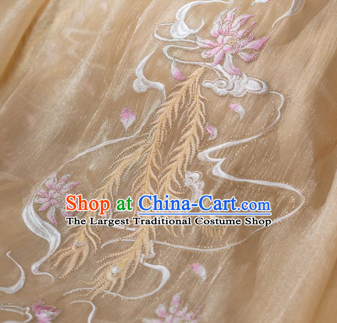 Traditional China Song Dynasty Imperial Concubine Clothing Ancient Palace Woman Embroidered Hanfu Dress Apparels