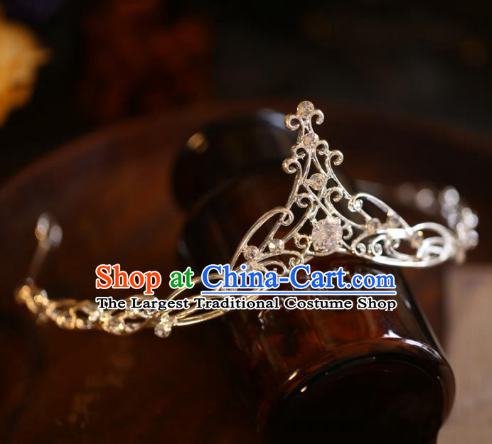 Top Grade Royal Crown Handmade Princess Hair Accessories Halloween Jewelry Ornaments