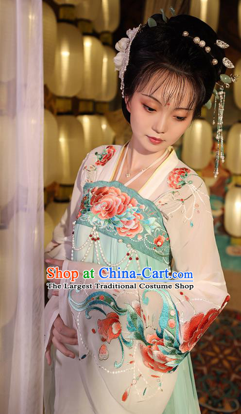 China Traditional Clothing Tang Dynasty Imperial Concubine Hanfu Dress Ancient Court Beauty Yang Yuhuan Historical Costumes