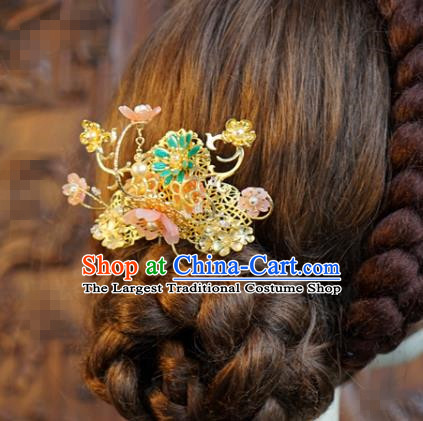 China Traditional Xiuhe Suit Hair Combs Ancient Bride Hairpins Wedding Luxury Hair Accessories Full Set