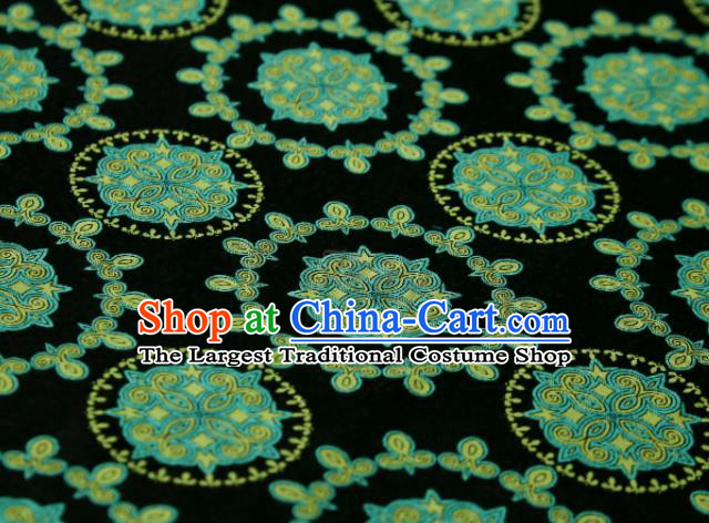 Chinese Classical Pattern Design Atrovirens Song Brocade Fabric Asian Traditional Silk Material