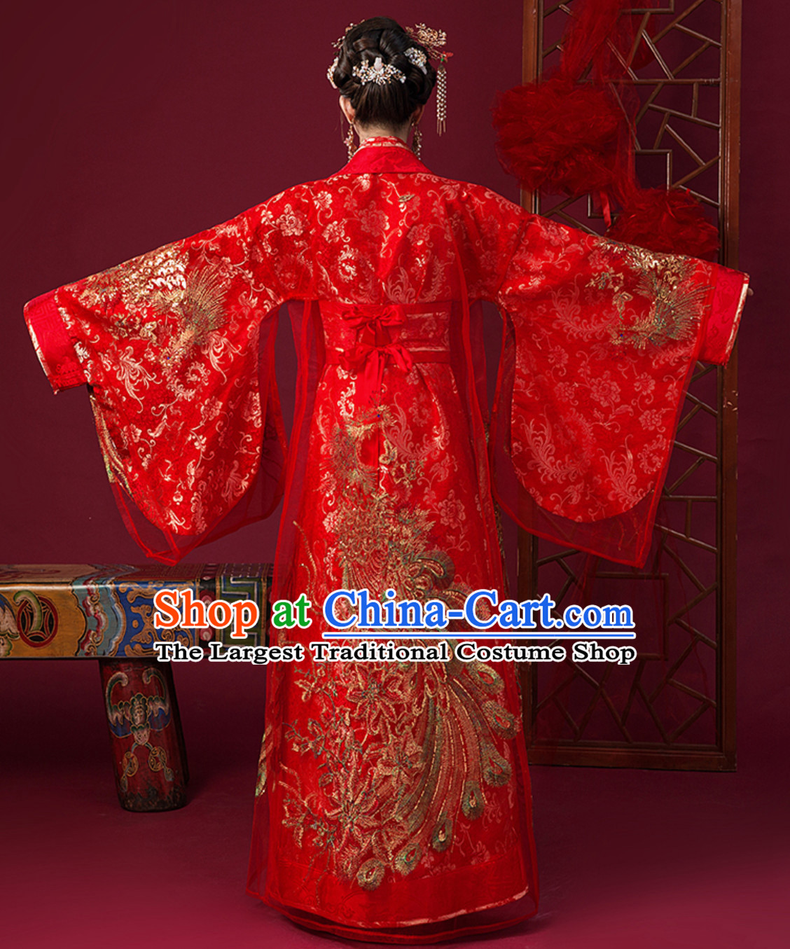 Ancient Chinese Tang Imperial Palace Princess Wedding Dress