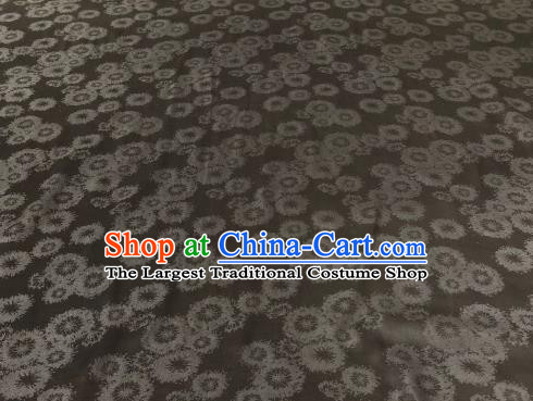 Asian Chinese Traditional Pattern Design Black Gambiered Guangdong Gauze Fabric Silk Material