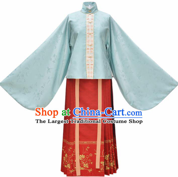 Chinese Ancient Princess Hanfu Dress Traditional Ming Dynasty Nobility Lady Embroidered Costumes for Women