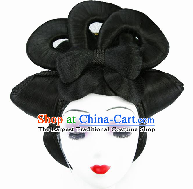 Chinese Classical Tang Dynasty Imperial Concubine Wigs Hair Accessories Ancient Royal Queen Chignon for Women