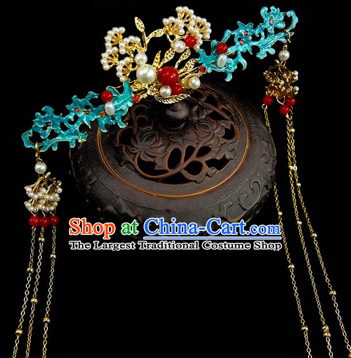 Chinese Ancient Princess Pine Hair Crown Traditional Classical Dance Hair Accessories for Women