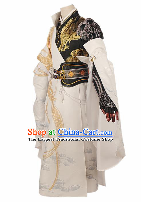 Chinese Cosplay Swordsman King Hanfu Clothing Traditional Ancient Royal Highness Costume for Men
